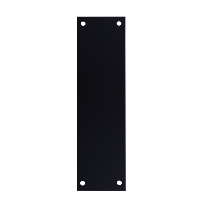 ASEC Finger Plate 75mm Width x 1.2mm Depth (BL) Powder Coated Stainless Steel Black 300mm Height Black - Black (Powder Coated)