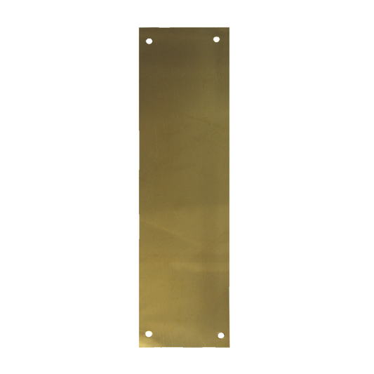 ASEC Finger Plate 75mm Width x 1.2mm Depth (PB) Polished Brass 300mm Height - Polished Brass