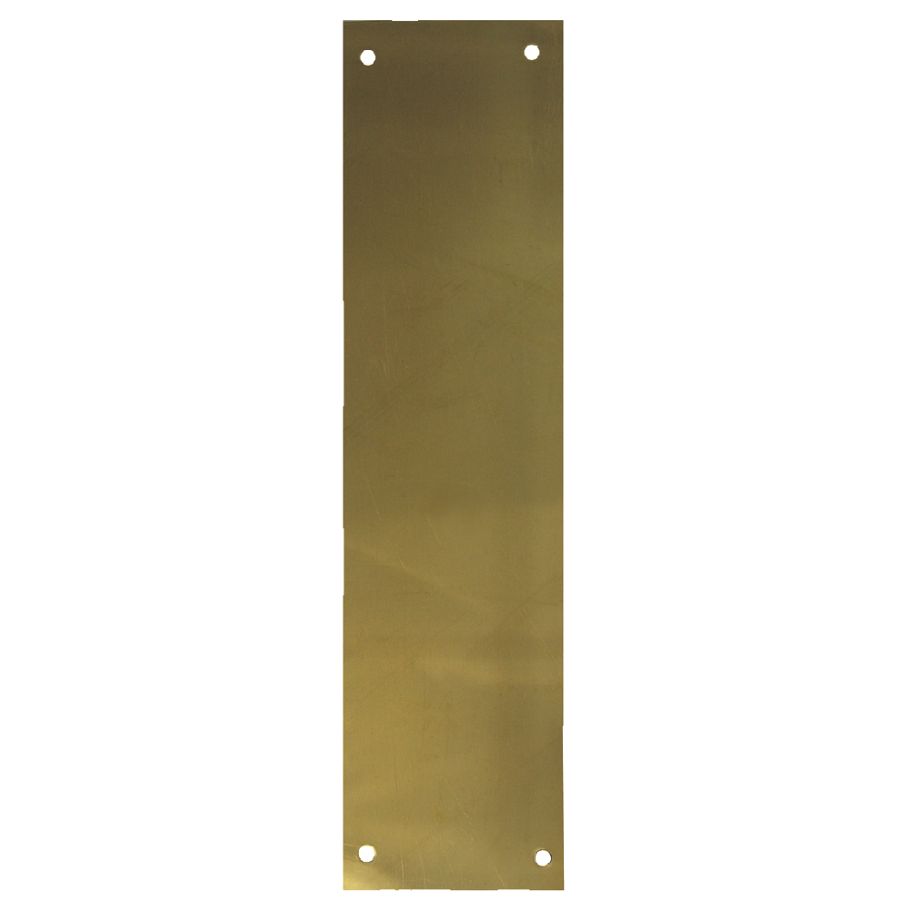 ASEC Finger Plate 75mm Width x 1.2mm Depth (PB) Polished Brass 375mm Height - Polished Brass