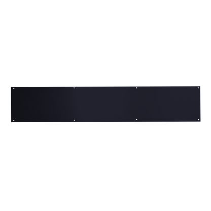 ASEC Kick Plate 150mm Height x 1.2mm Depth (BL) Powder Coated Stainless Steel Black 710mm Width Black - Black (Powder Coated)