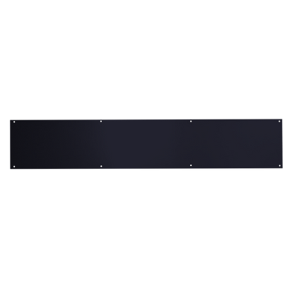 ASEC Kick Plate 150mm Height x 1.2mm Depth (BL) Powder Coated Stainless Steel Black 760mm Width Black - Black (Powder Coated)