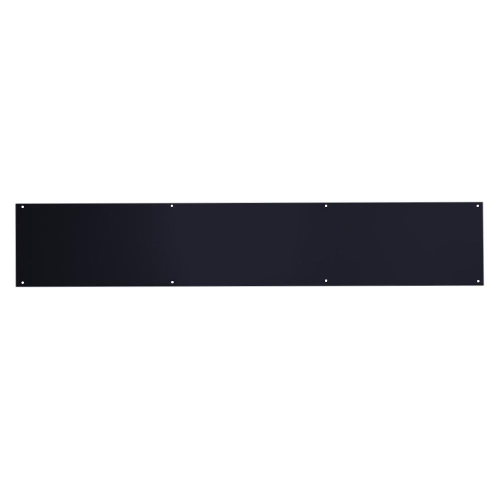 ASEC Kick Plate 150mm Height x 1.2mm Depth (BL) Powder Coated Stainless Steel Black 785mm Width Black - Black (Powder Coated)