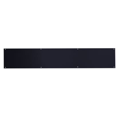 ASEC Kick Plate 150mm Height x 1.2mm Depth (BL) Powder Coated Stainless Steel Black 785mm Width Black - Black (Powder Coated)