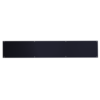 ASEC Kick Plate 150mm Height x 1.2mm Depth (BL) Powder Coated Stainless Steel Black 825mm Width Black - Black (Powder Coated)