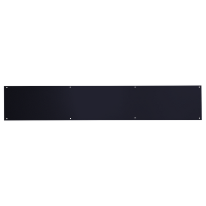 ASEC Kick Plate 150mm Height x 1.2mm Depth (BL) Powder Coated Stainless Steel Black 835mm Width Black - Black (Powder Coated)