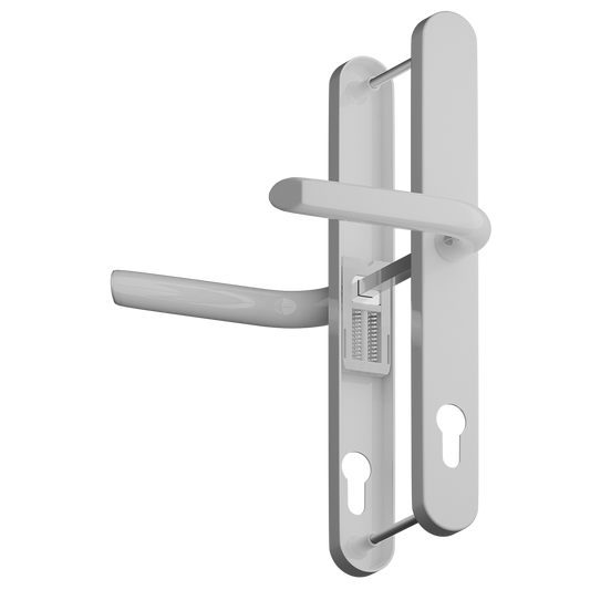 ASEC Evo Sprung Lever/Lever Multipoint Door Handles 92mm PZ 270mm Backplate 240mm Fixings White