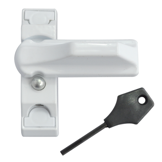 ASEC Contract Sash Stopper Face-Fix Locking Contract - White