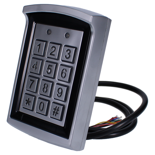 ASEC Proximity Reader & Keypad With Flying Lead - External Use IP67 External - Silver