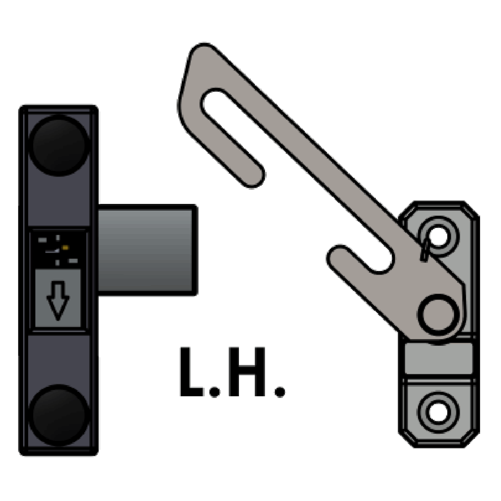 ASEC Tilt & Turn Res-Lok Restrictor Kit LH - White
