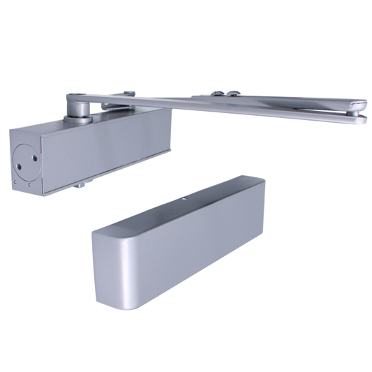 ASEC Architectural Size 2-5 Door Closer With Delayed Action CE/UKCA FD120 C/W Cover & Arm Silver