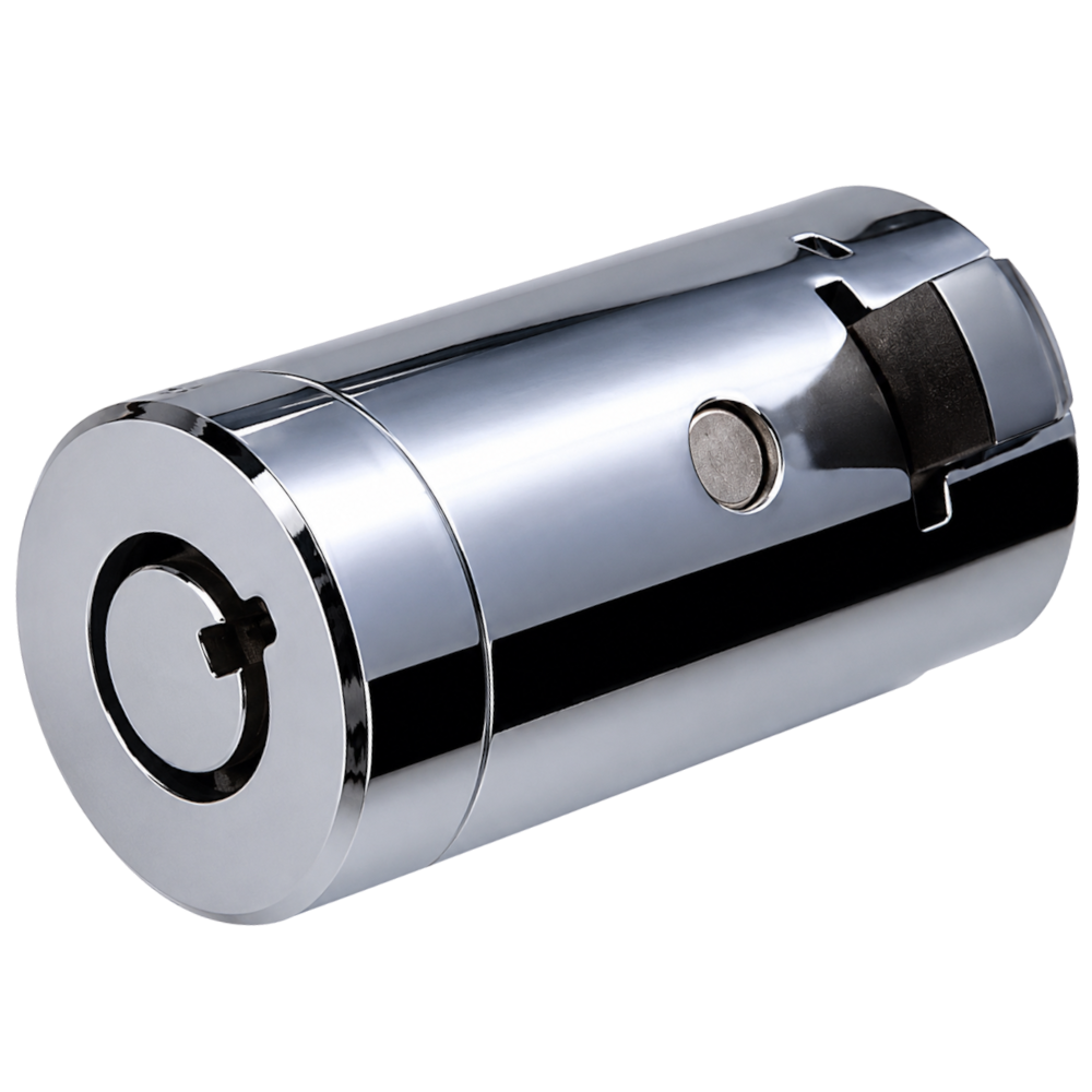 ASEC Tubular Cylinder (RPT) 7 Pin Insert To Suit Vending Machine T Handle Radial Pin Tumbler Keyed to Differ - Chrome Plated