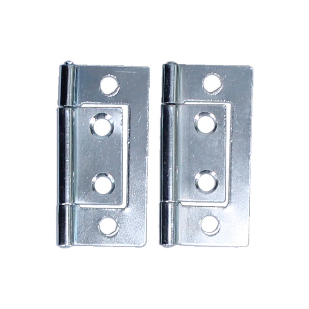 ASEC 105 Flush Fixed Pin Hinge (Pair) 50mm - Zinc Plated
