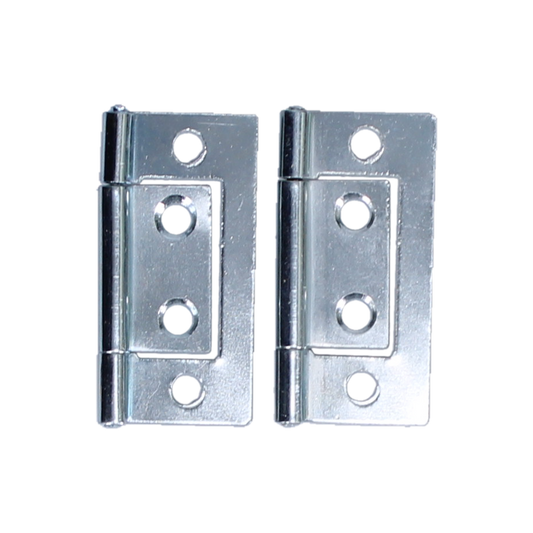 ASEC 105 Flush Fixed Pin Hinge (Pair) 50mm - Zinc Plated