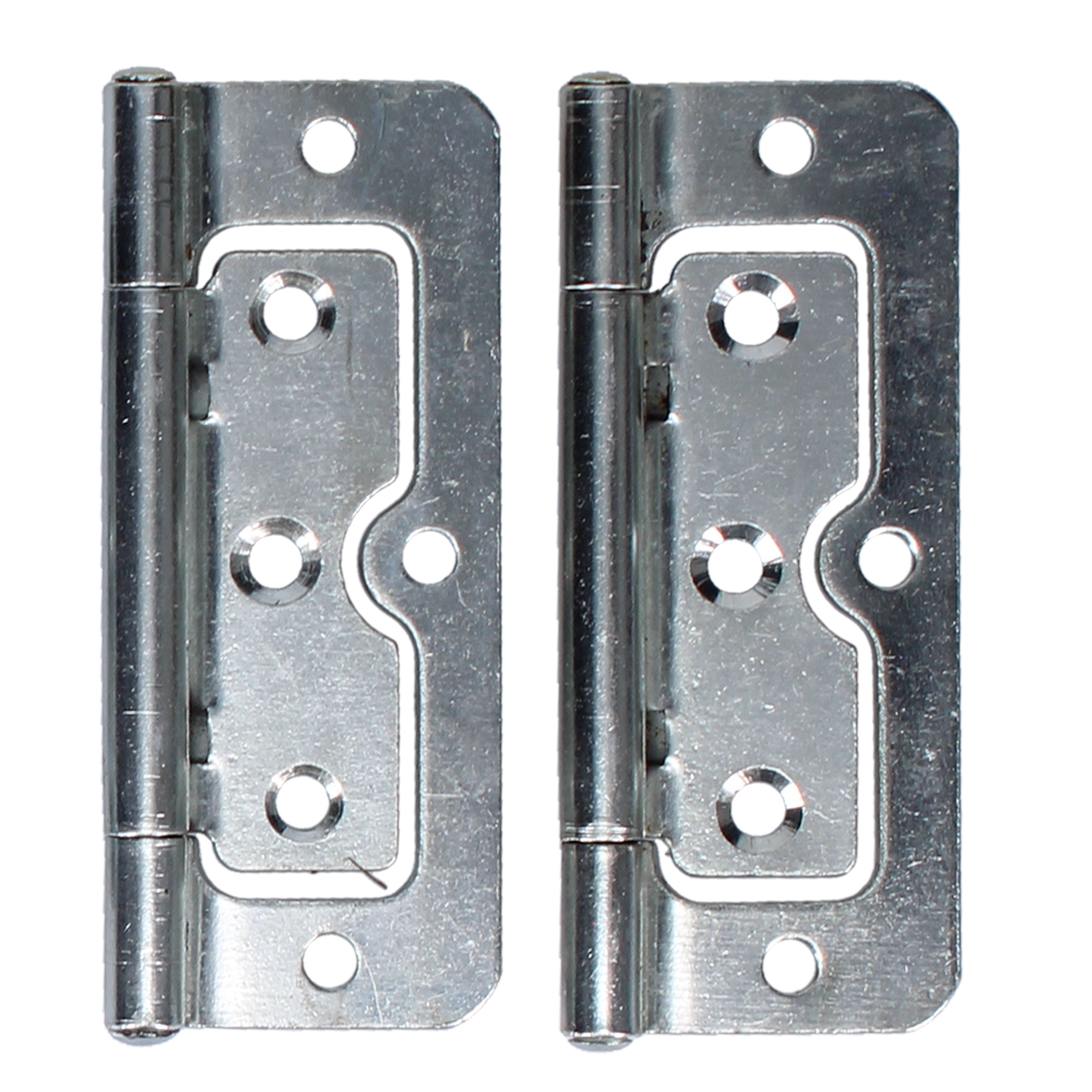 ASEC 104 Hurlinge Fixed Pin Hinge (Pair) 100mm - Zinc Plated