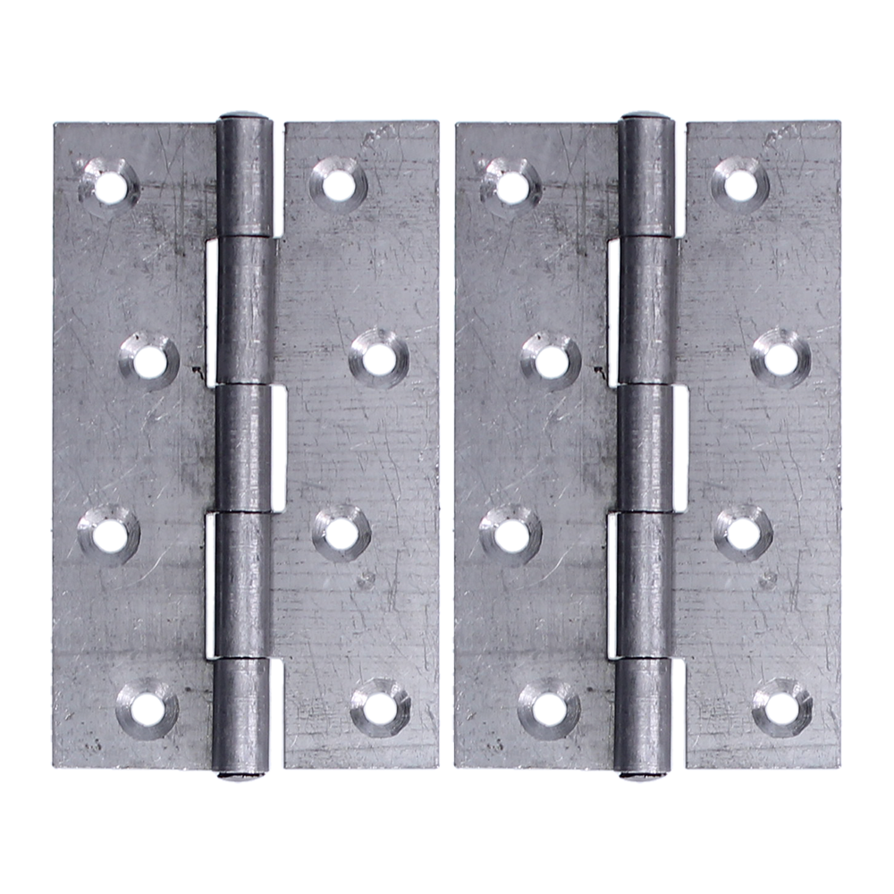 ASEC 5050 Narrow Butt Hinge Fixed Pin Self Colour (Pair) 100mm - Self-Colour