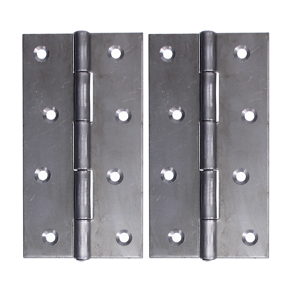 ASEC 5050 Narrow Butt Hinge Fixed Pin Self Colour (Pair) 125mm - Self-Colour