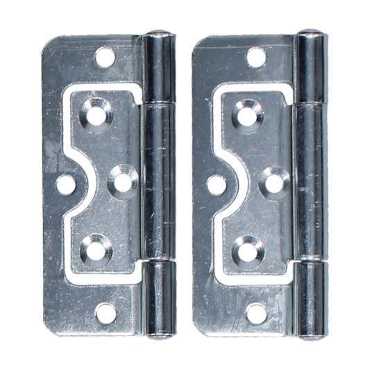 ASEC 104 Hurlinge Fixed Pin Hinge (Pair) 75mm - Zinc Plated