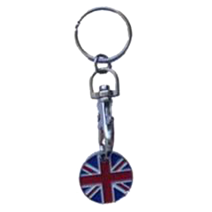 ASEC Trolley Token Key Ring Union Jack