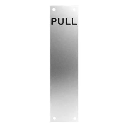 ASEC 75mm Wide Aluminium Pull Finger Plate 300mm - Anodised Aluminium