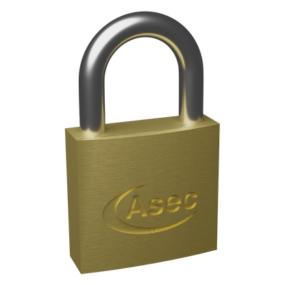 ASEC KD Open Shackle Brass Padlock 30mm Keyed To Differ Pro