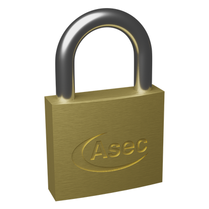 ASEC KA Open Shackle Brass Padlock 35mm Keyed Alike D