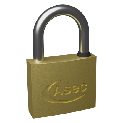 ASEC KD Open Shackle Brass Padlock 40mm Keyed To Differ Pro