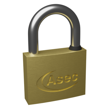 ASEC KD Open Shackle Brass Padlock 45mm Keyed To Differ Pro