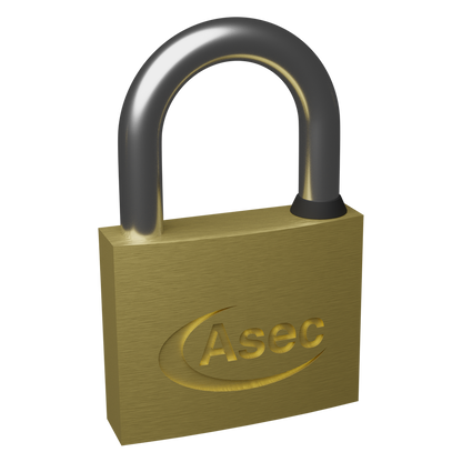 ASEC KD Open Shackle Brass Padlock 50mm Keyed To Differ Pro