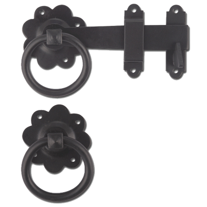 ASEC Ring Gate Latch Black
