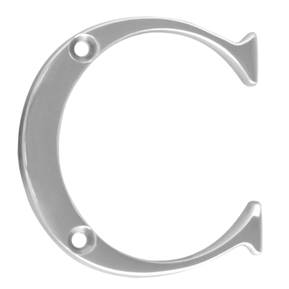ASEC Metal Letters 50mm C - Chrome Plated