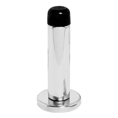 ASEC Wall Door Stop With Rose 64mm - Chrome Plated