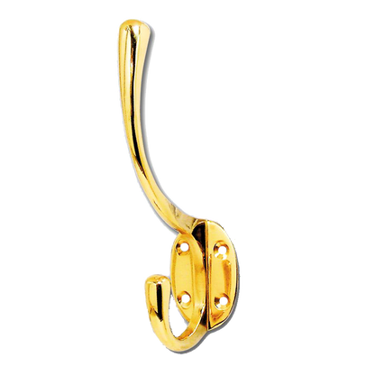 ASEC 150mm Oval Hat & Coat Hook Pro - Polished Brass
