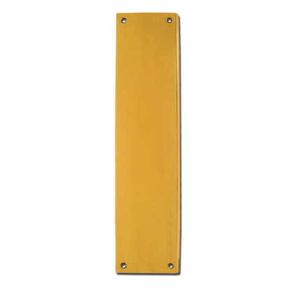 ASEC Victorian 70mm Wide Polished Brass Finger Plate 300mm - Polished Brass