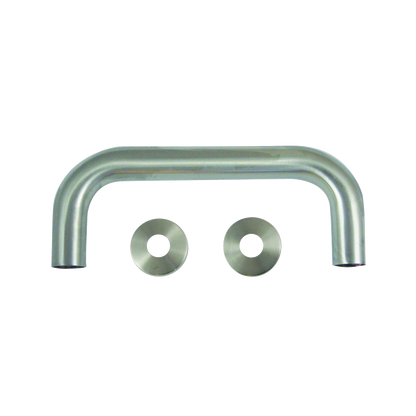 ASEC Bolt Fix Round Rose Stainless Steel Pull Handle 150mm SS - Stainless Steel