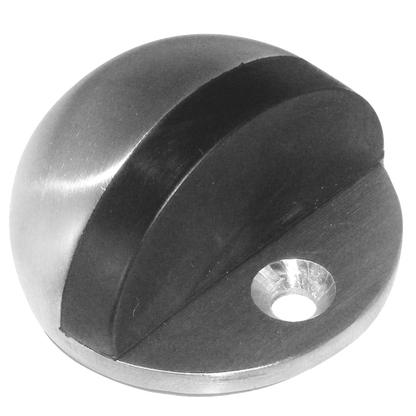 ASEC Oval Stainless Floor Door Stop Satin Stainless Steel