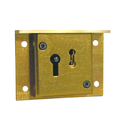 ASEC 2 Lever Till Lock 50mm Keyed To Differ Pro - Satin Brass