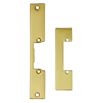 ASEC Mortice Release Faceplate Polished Brass
