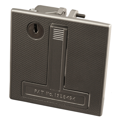 HENDERSON 002039 Flush Merlin Garage Door Lock Silver