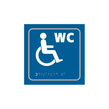 ASEC Disabled 150mm x 150mm Taktyle (Braille) Self Adhesive Sign