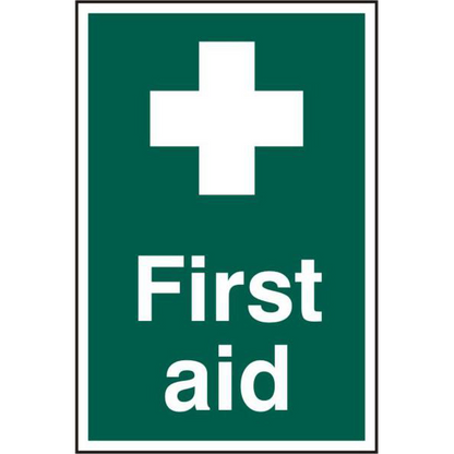 ASEC First Aid 200mm x 300mm PVC Self Adhesive Sign