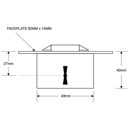 ASEC 185 2 Lever Desklock