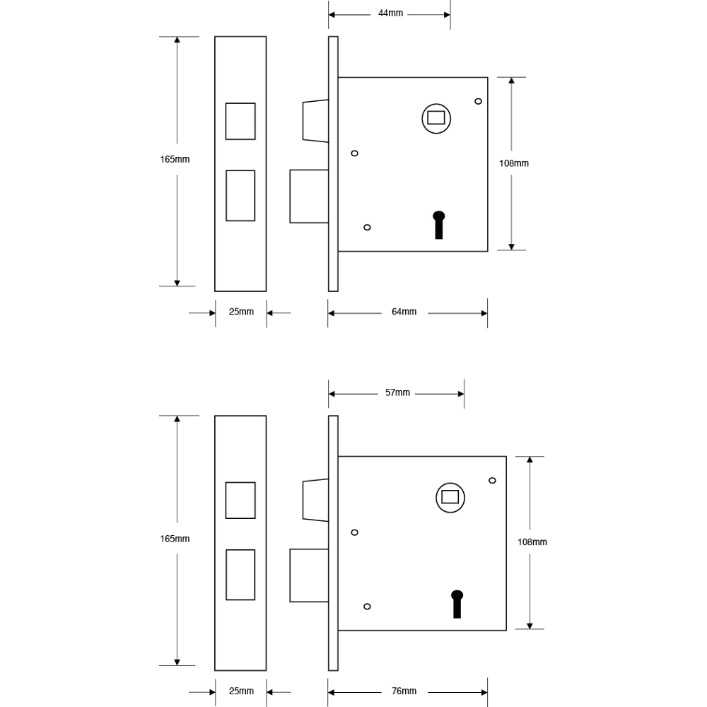ASEC 3 Lever Sashlock