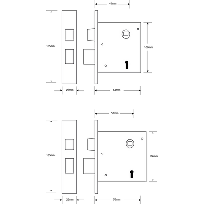 ASEC 3 Lever Sashlock