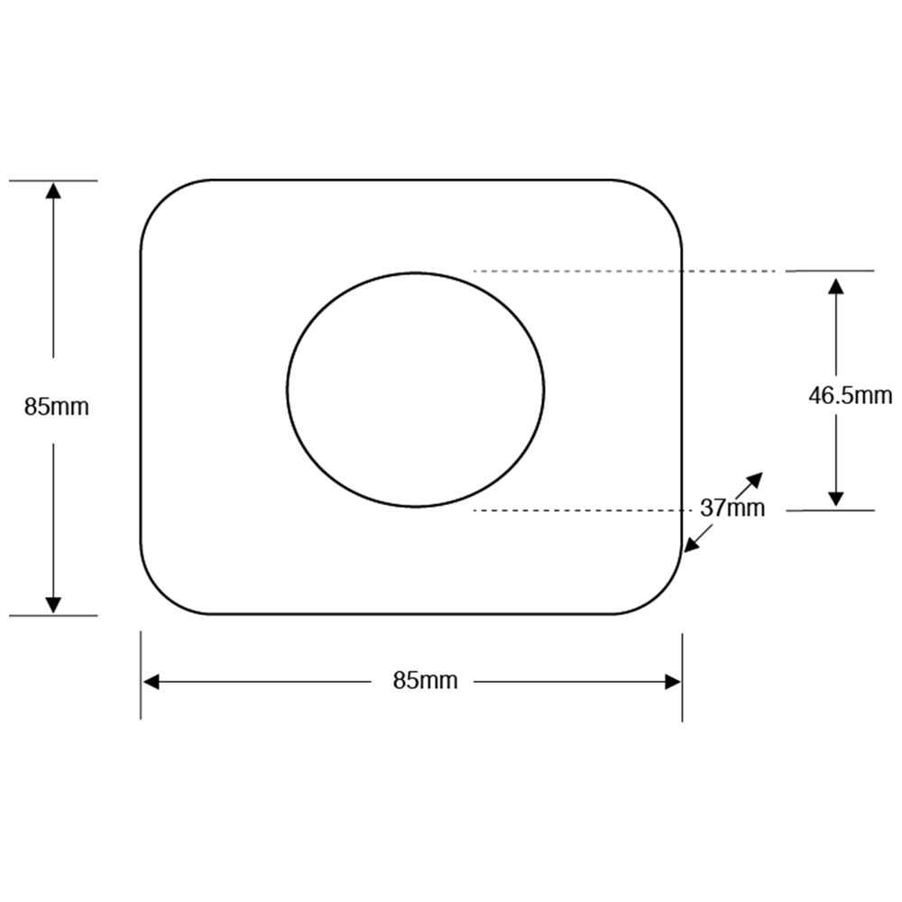 ASEC Large Green Press To Exit Dome Button