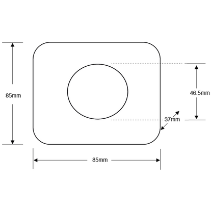 ASEC Large Green Press To Exit Dome Button