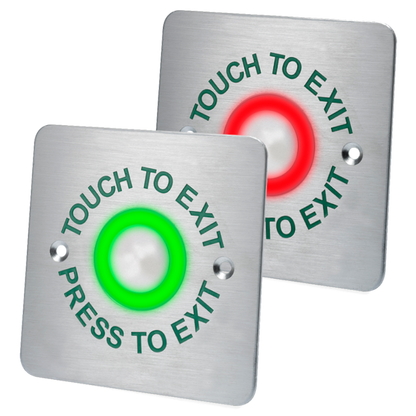 ASEC Touch Sensitive Illuminated Red/Green Halo Exit Button