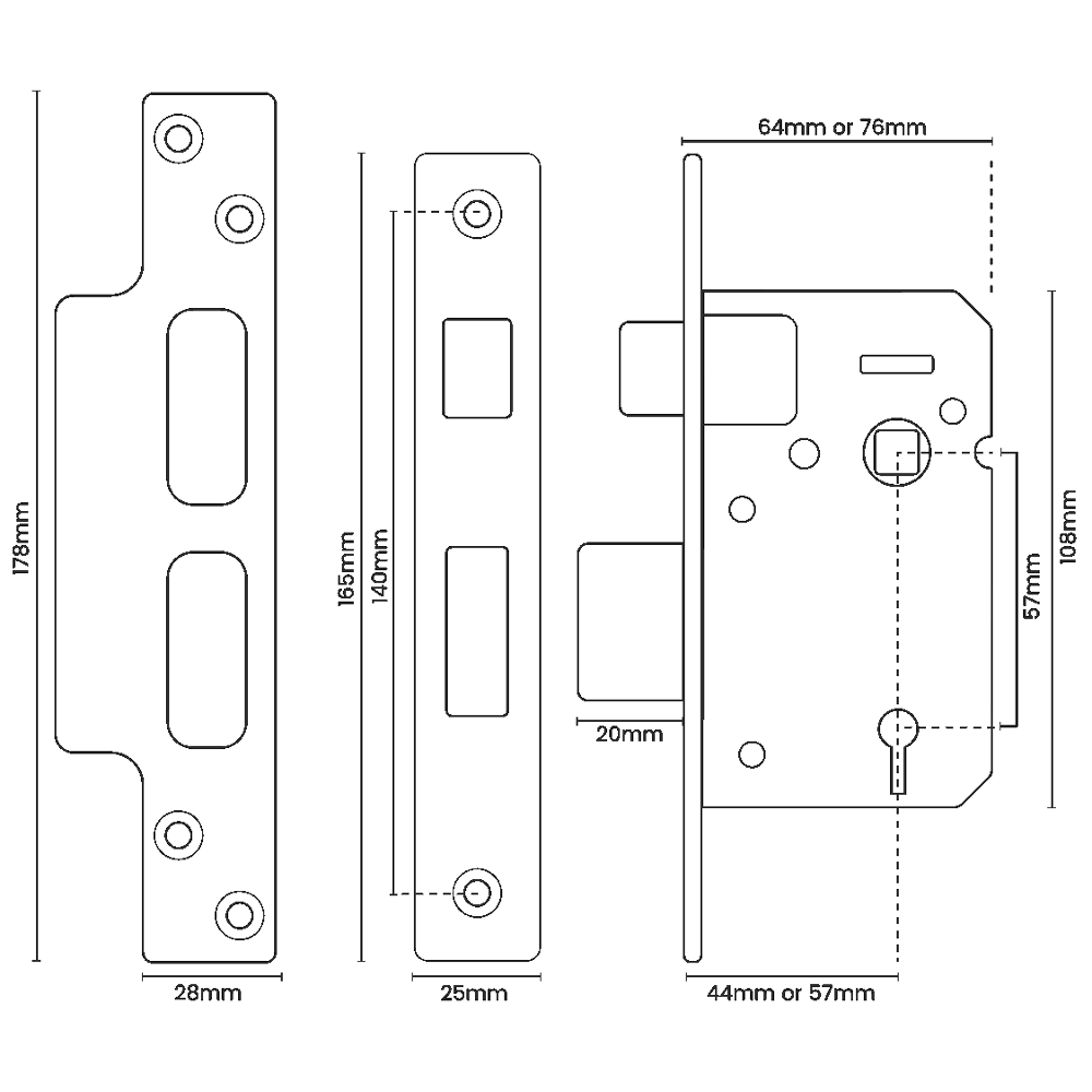 ASEC 5 Lever Sashlock