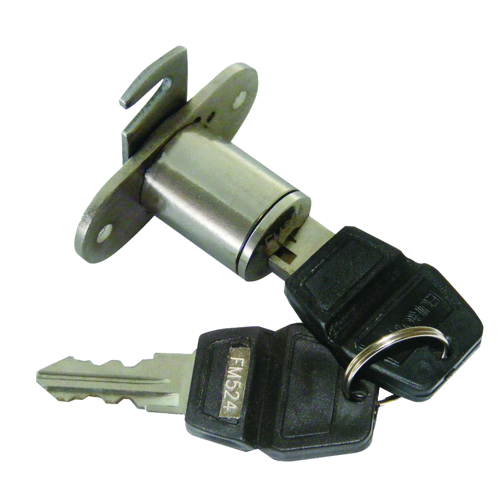 ASEC Twin Flange Fix Furniture Pedestal Hook Cam Lock
