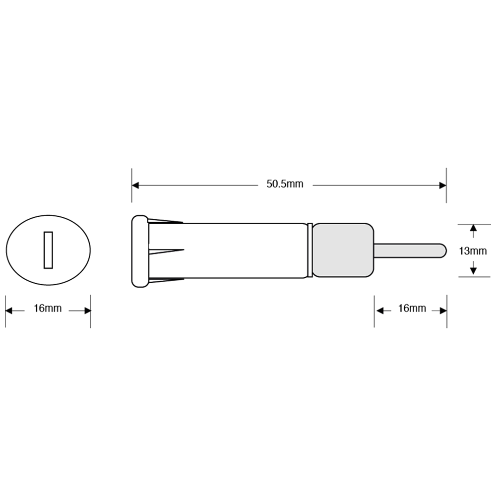 ASEC Peg Snap Fix Furniture Pedestal Lock