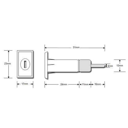 ASEC Furniture Pedestal Lock